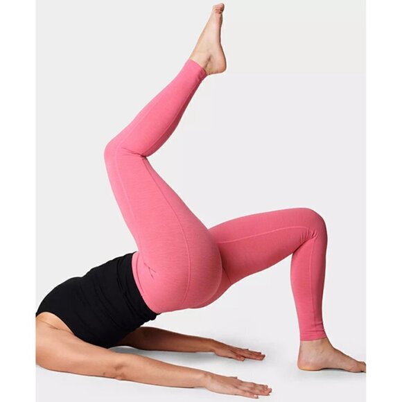 Sweaty Betty Super Sculpt 7/8 Yoga Leggings in Camellia Pink - Picture 3 of 7